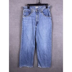 Levi's Women's Cinch Baggy Jeans High Rise Wide Leg Medium Wash Size 30x31